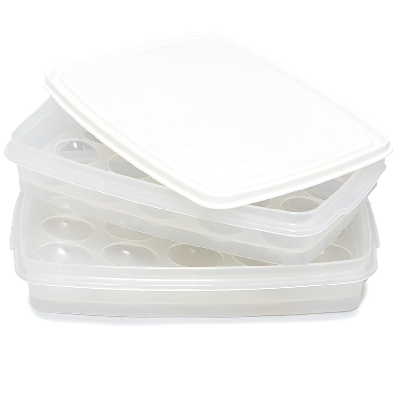 Food Storage Container for Deviled Eggs - 2-Tiers