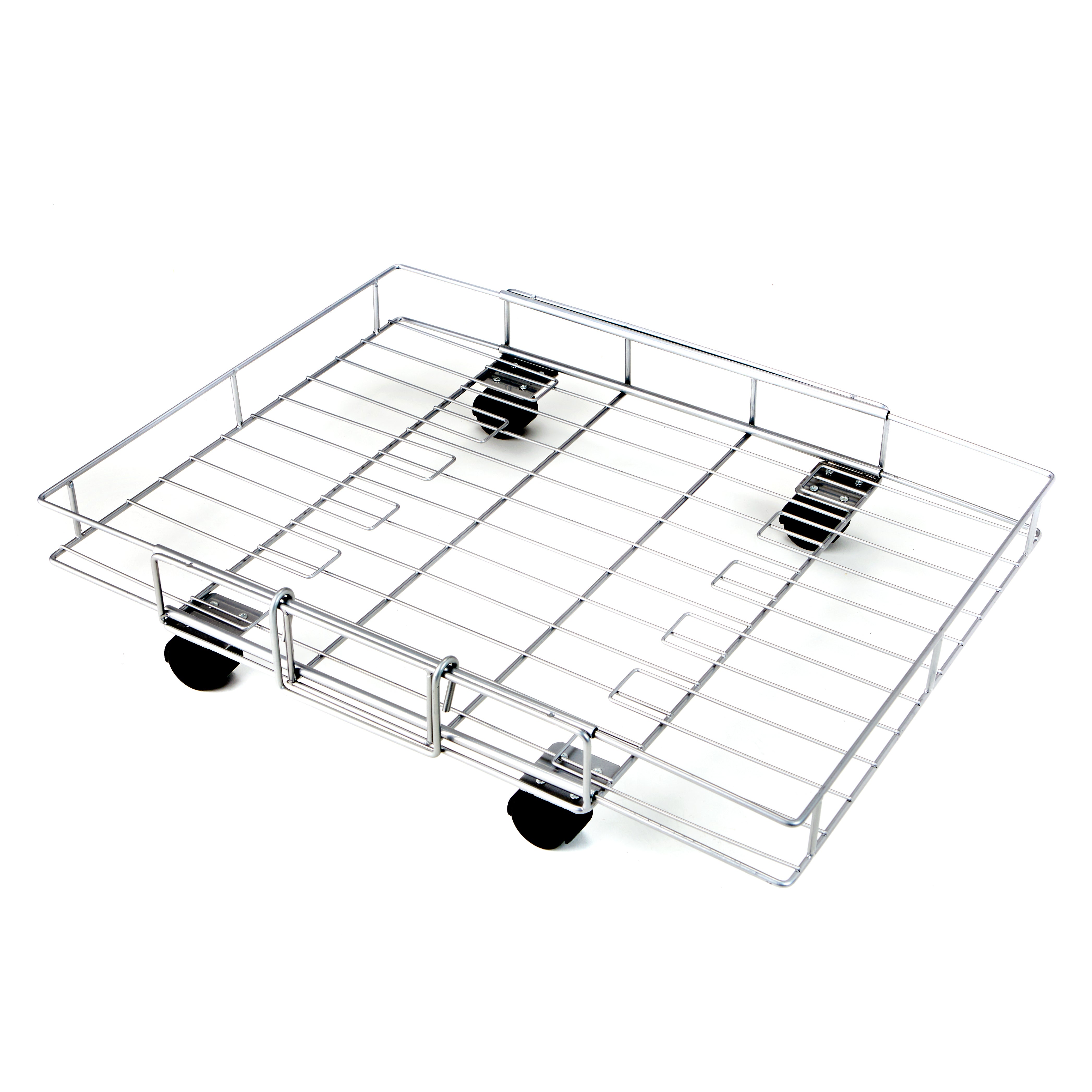 Expandable Rolling Metal Storage Basket Home and Kitchen