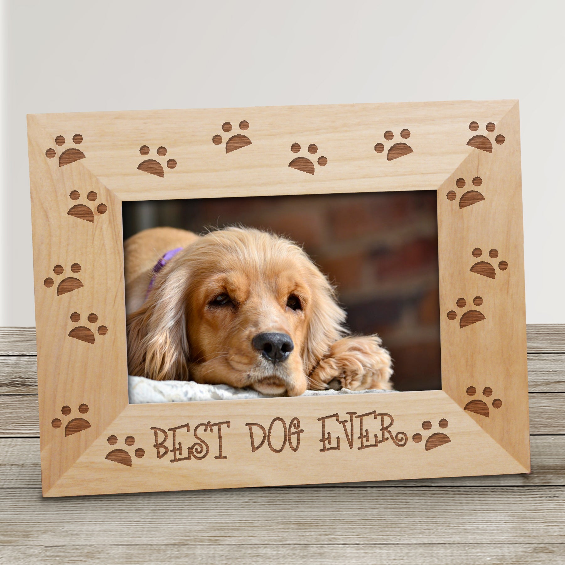 Best Dog Ever Wooden Picture Frame