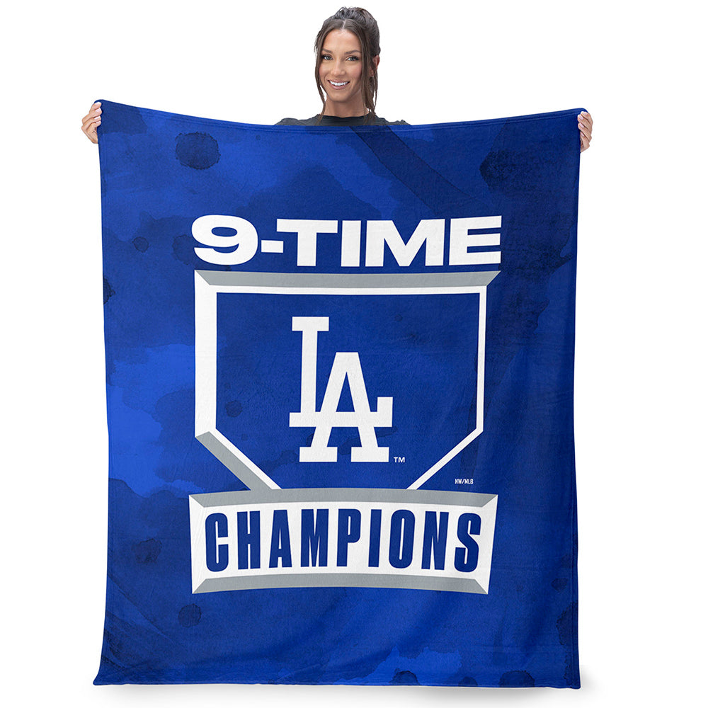 2025 MLB World Series LA Dodgers Silk Touch Throw Blanket