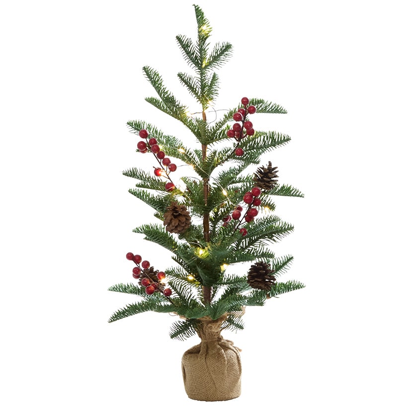 Lighted Country Pencil Pine Tree