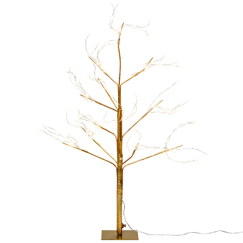 Golden Lighted LED Tree