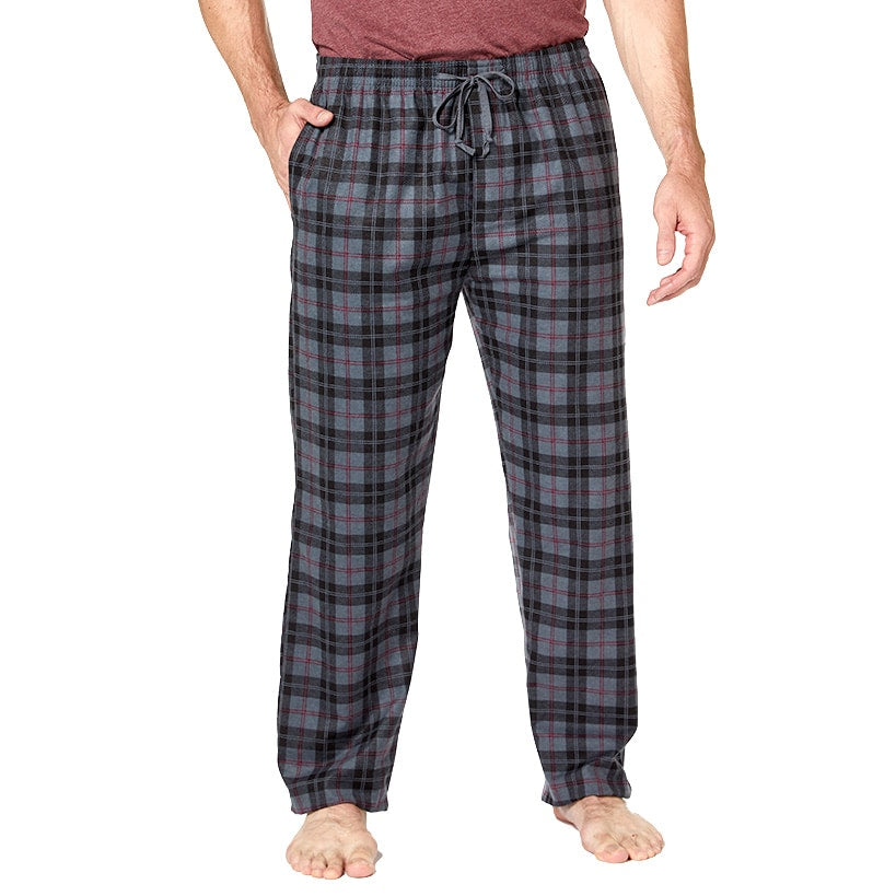 Men's Set of 3 Plaid Flannel Pants#select-size_3xl-(48/50)