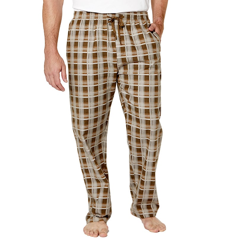 Men's Set of 3 Plaid Flannel Pants