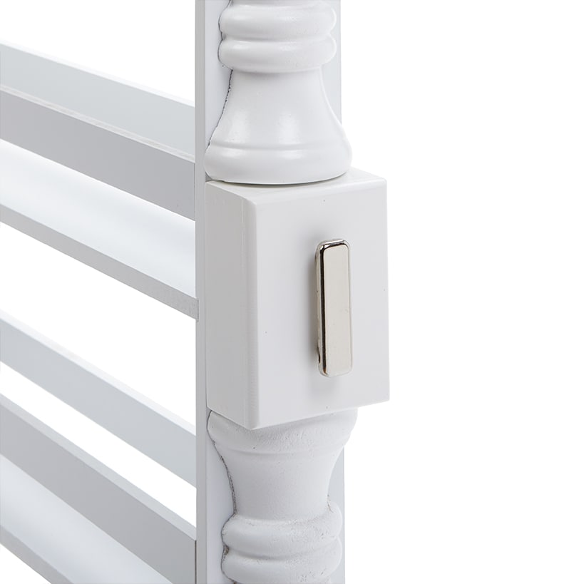 Slim Wooden Spice Rack Cabinet with Wheels - Walnut, White, Black