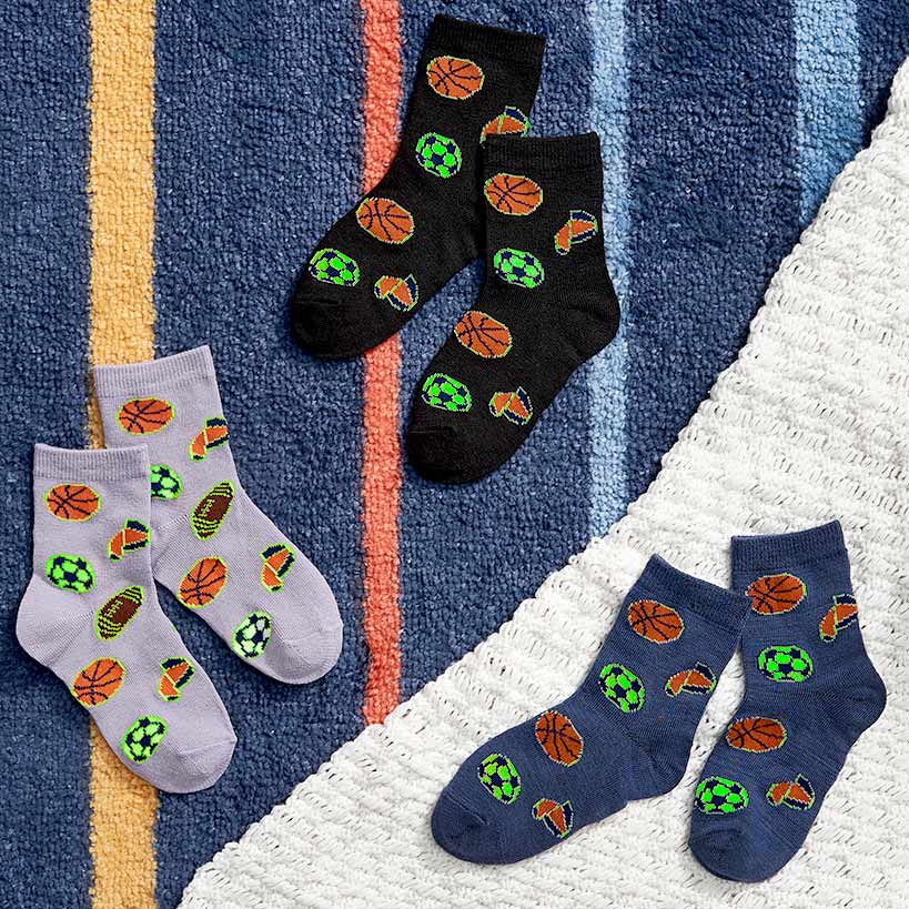 Kids' Glow in the Dark Socks 3 Pack