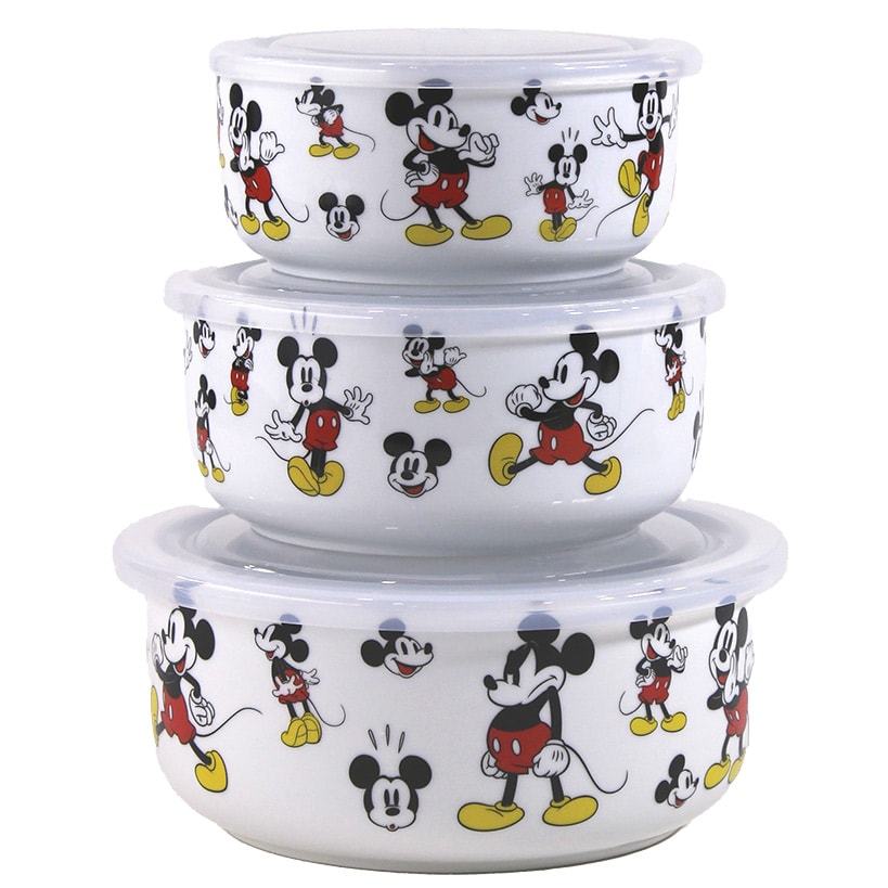 Mickey Mouse Pyrex Food Storage Containers - Set of 3
