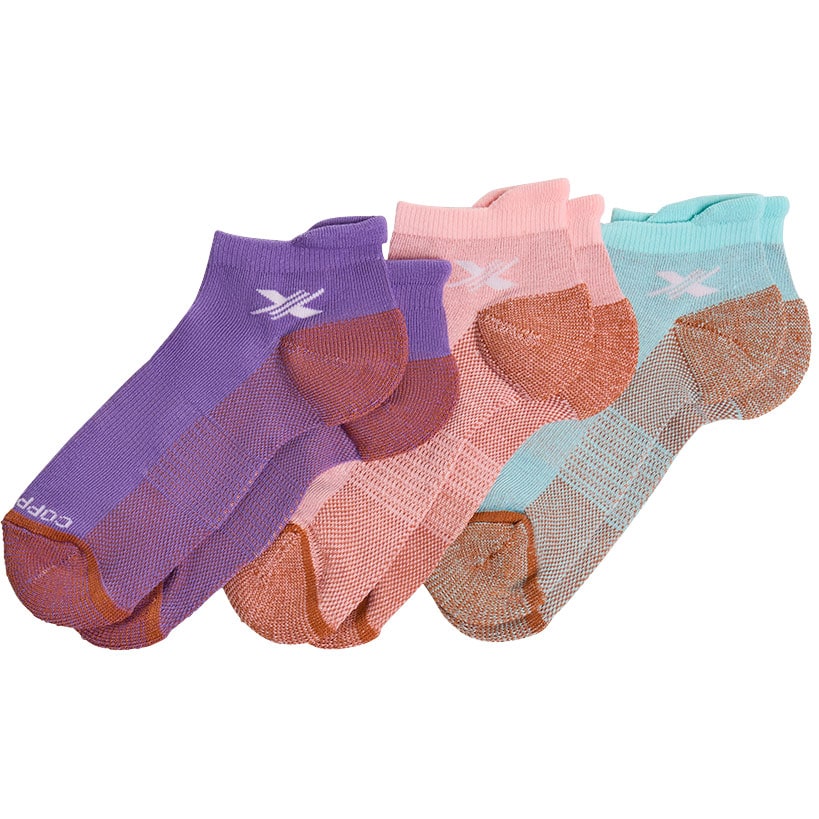 Low-Cut Copper Infused Compression Socks for Men or Women