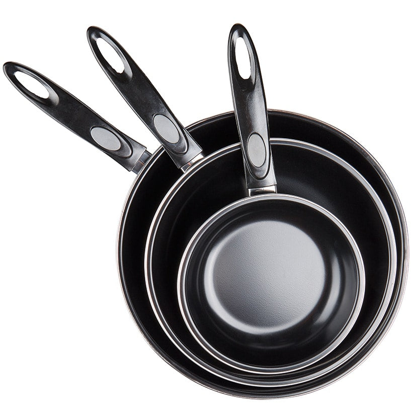 Carbon Steel Nonstick Fry Pans - Set of 3