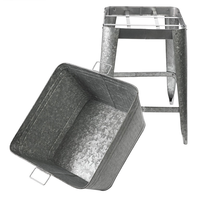 32" Galvanized Metal Cooler