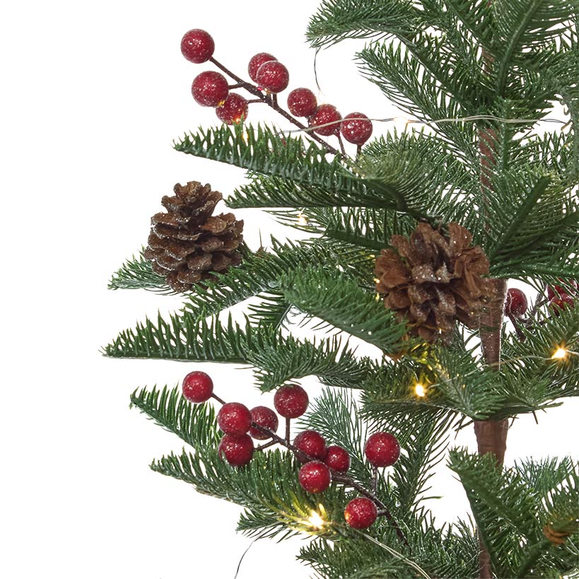 Lighted Country Pencil Pine Tree