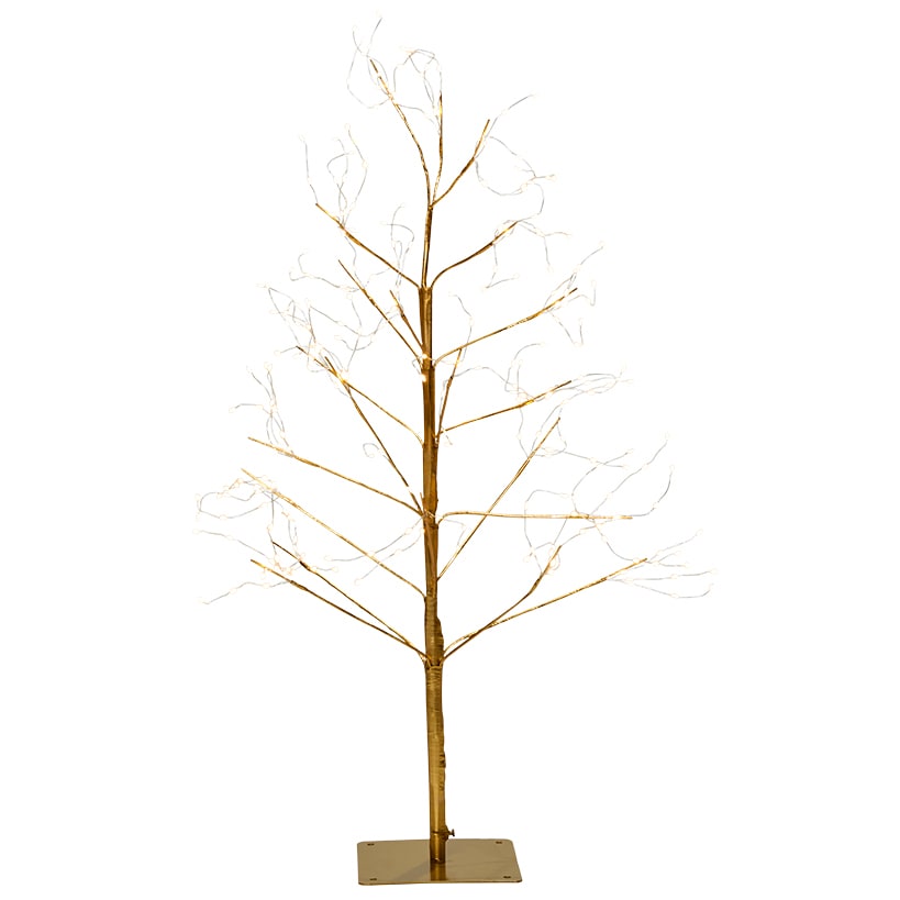 Golden Lighted LED Tree