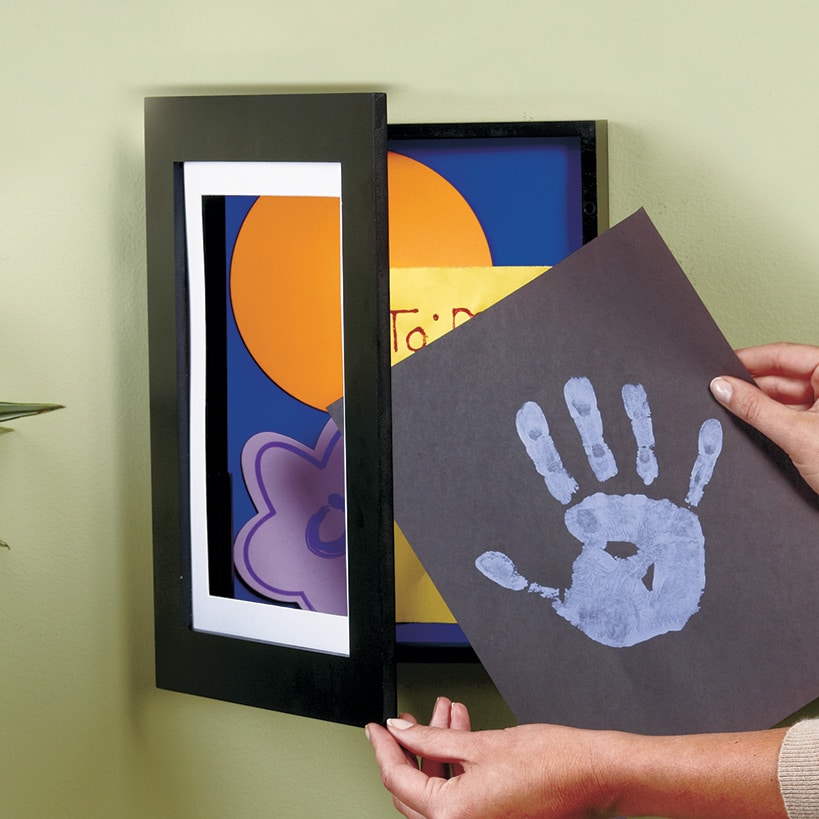 Interchangeable Artwork Frame With Storage 5" x 7", 8.5" x 11", 9" x 12"