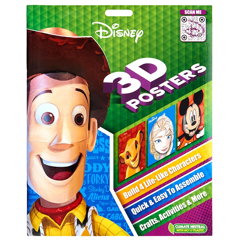Licensed 3D Kids Activity Books - Filled with Puzzles & Coloring Fun