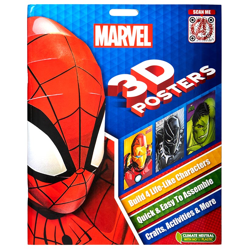 Licensed 3D Kids Activity Books - Filled with Puzzles & Coloring Fun