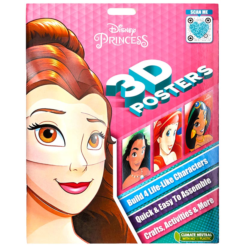 Licensed 3D Kids Activity Books - Filled with Puzzles & Coloring Fun