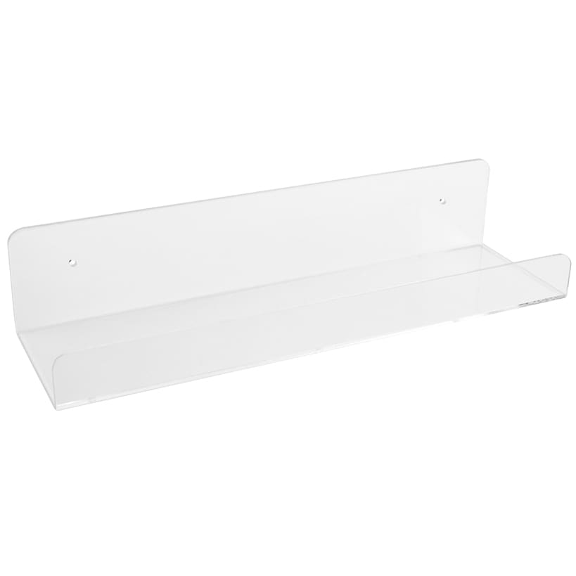 Clear Plastic Storage Shelves - Set of 4