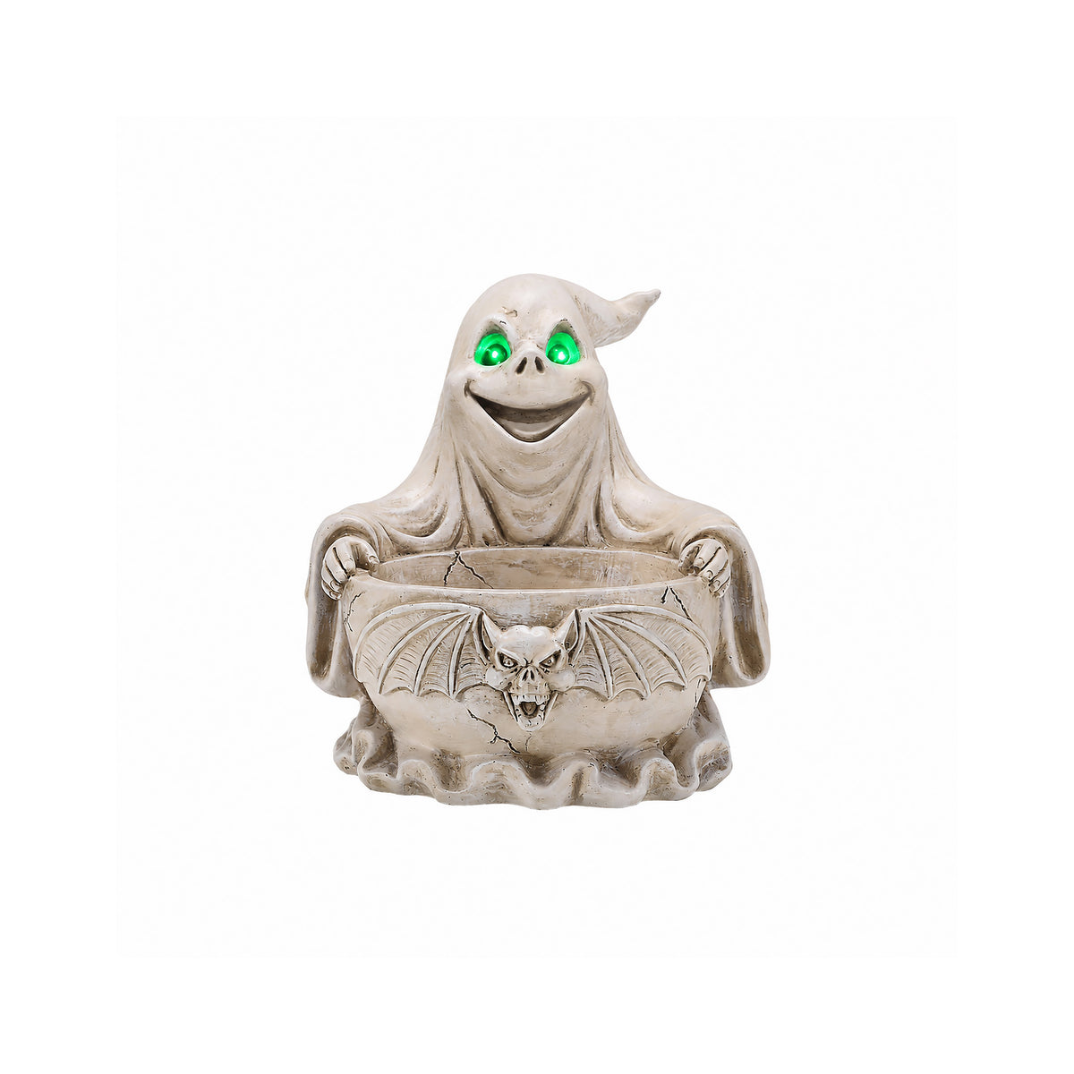 Halloween Ghost Storage Bowl Figurine, Spooky Candy Dish with LED Light for Halloween Party - image 7