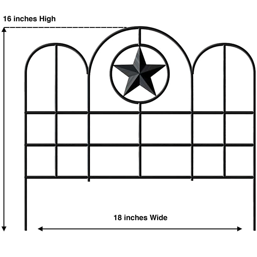6-Pc. Garden Edge with Star