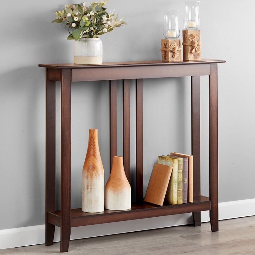 Narrow Entryway Wood Console Accent Table - 32"H