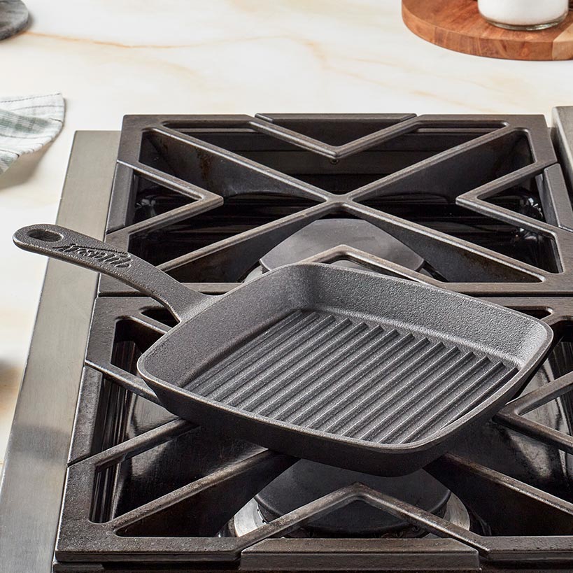 Cast Iron Mini Square Grill Pan