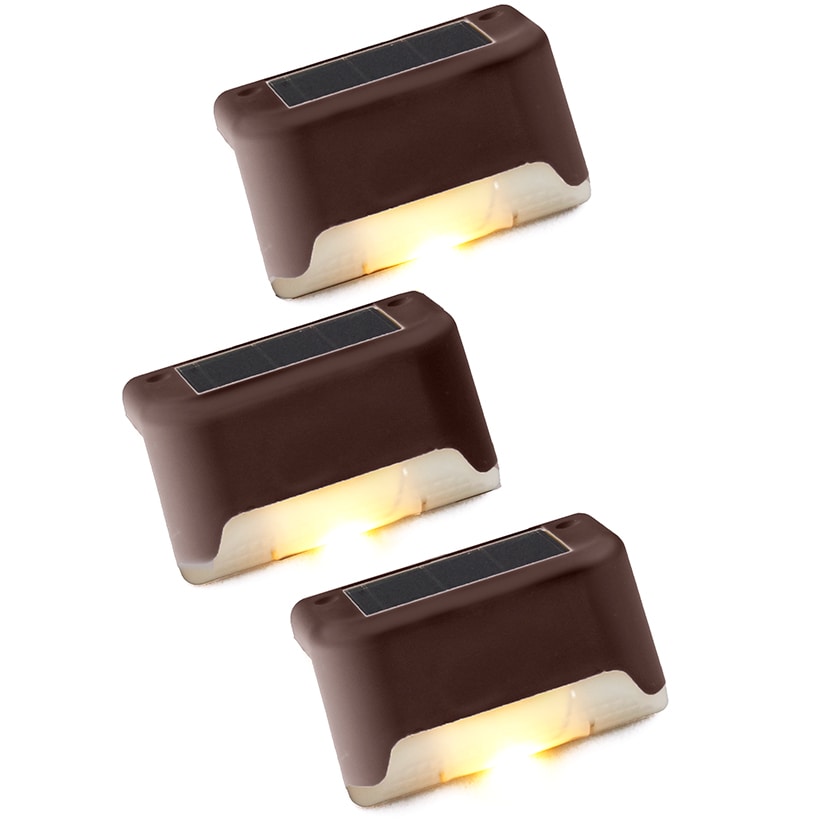 Solar LED Deck Lights Set of 3