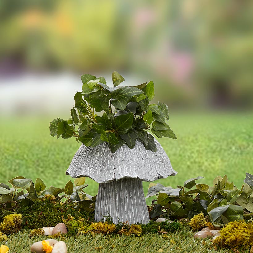 6-Inch Decorative Mushroom Planter