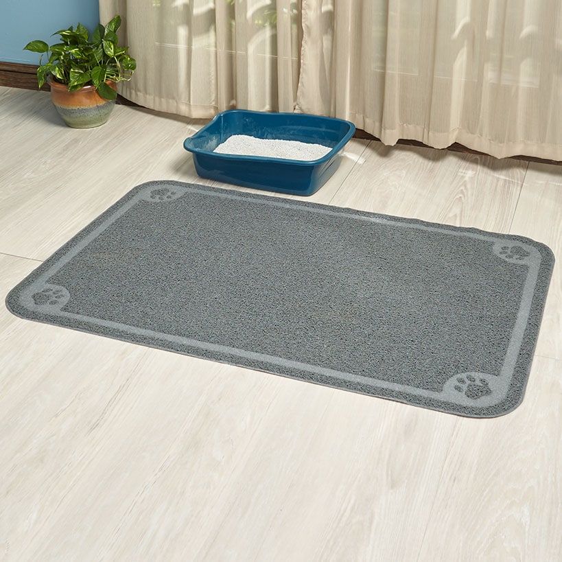 Cat Litter Box Mat - Oversized, Non-Slip, Durable, Easy Cleanup