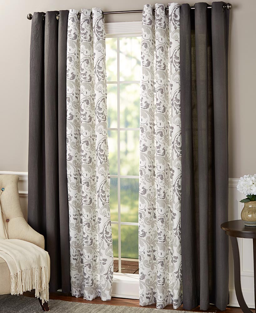 Solid or Scroll Grommet Window Panel