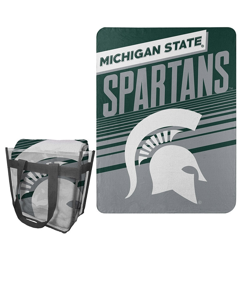 Collegiate Fleece Throw with Tote