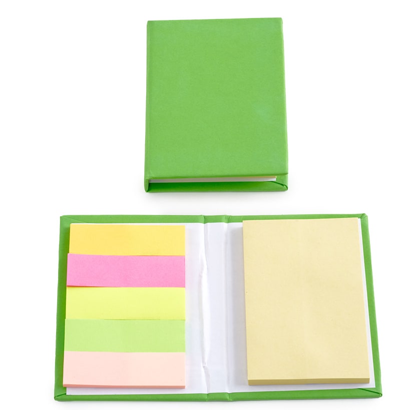 Multicolored Mini Sticky Notepads - Set of 8