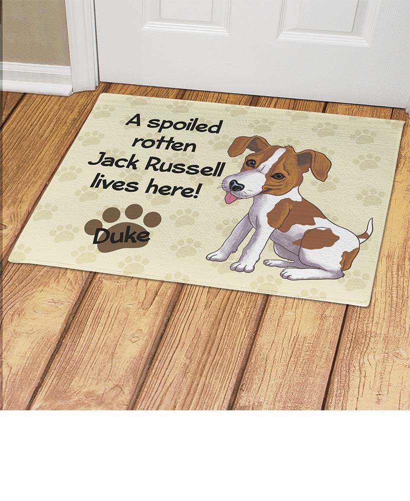 Personalized Spoiled Dog Breed Doormats