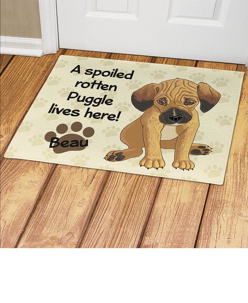 Personalized Spoiled Dog Breed Doormats