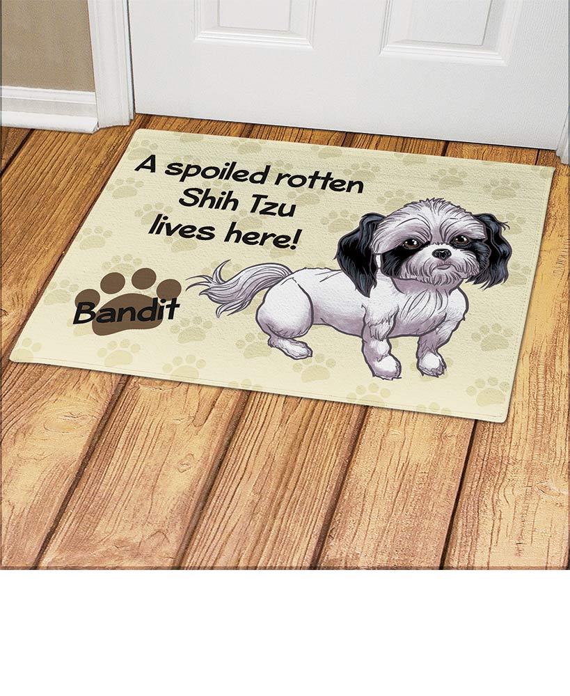 Personalized Spoiled Dog Breed Doormats