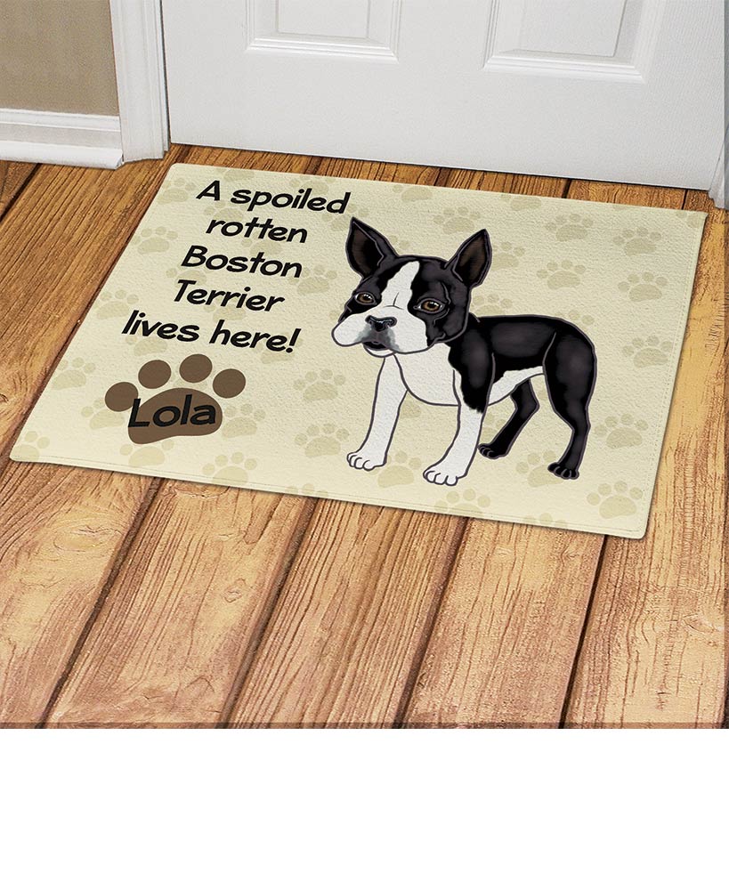 Personalized Spoiled Dog Breed Doormats