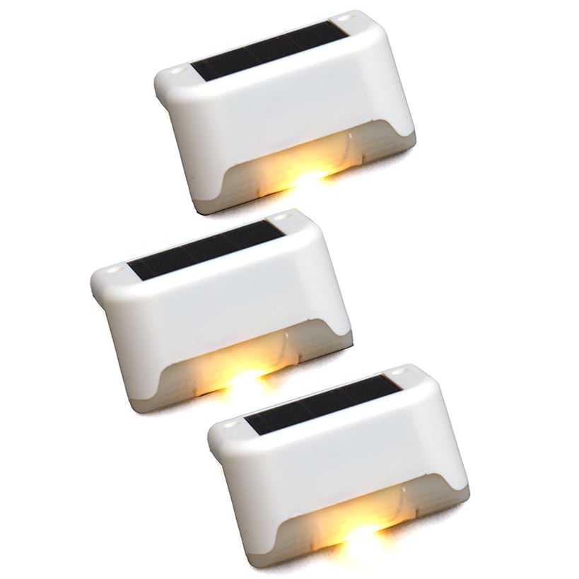 Solar LED Deck Lights Set of 3