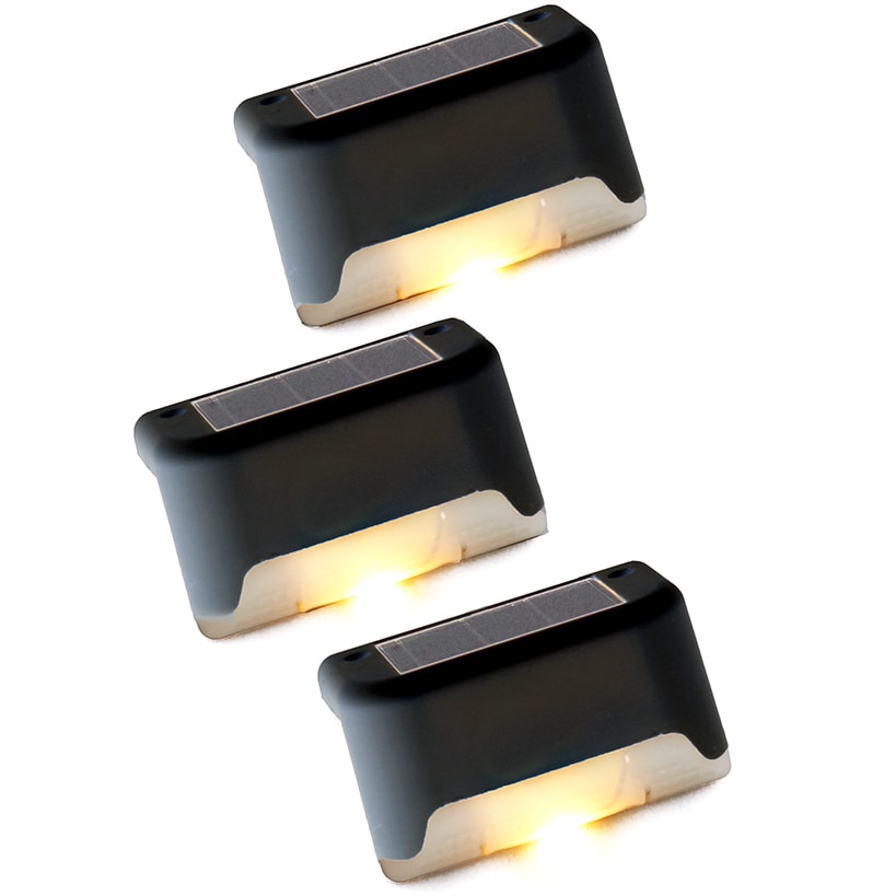 Solar LED Deck Lights Set of 3