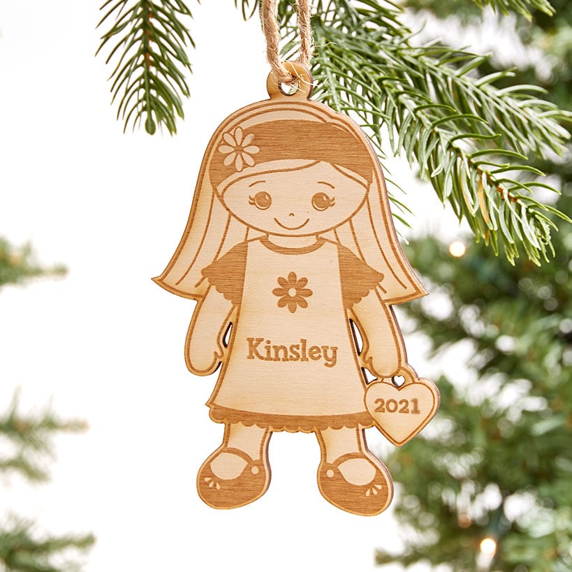 Personalized Christmas Siblings Ornament