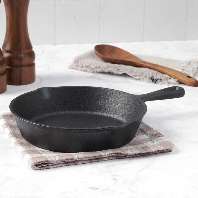 8" Cast Iron Pre Season Frying Pan