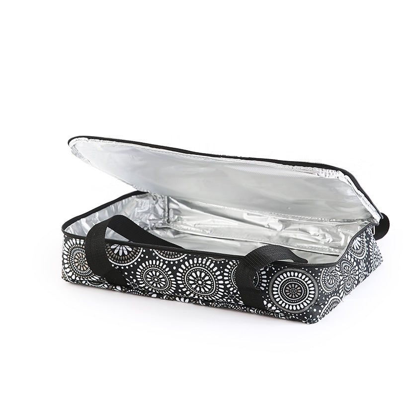 Insulated Casserole or Slow Cooker Travel Tote - Medallion or Damask