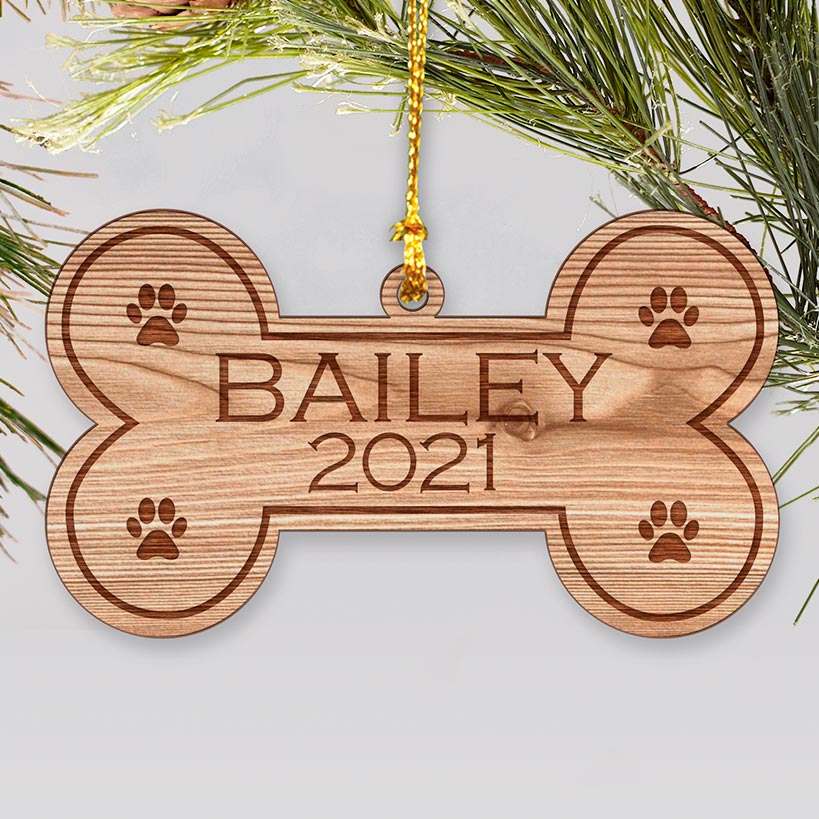 Personalized Pet Wood Ornament