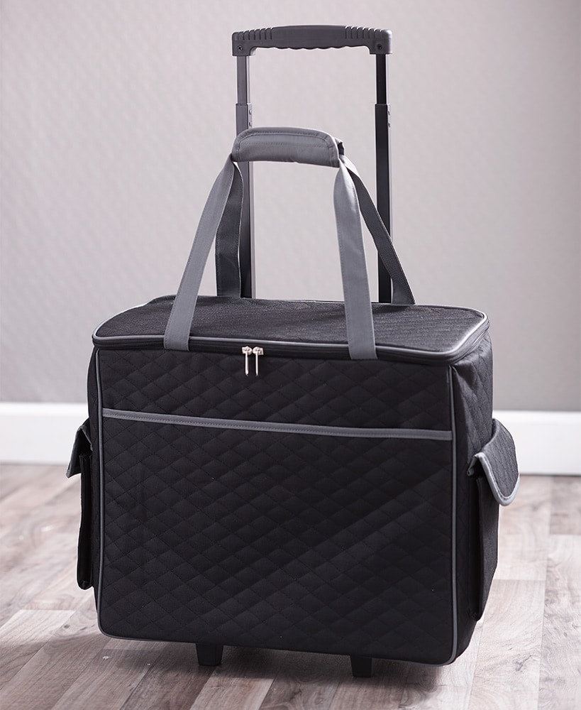 Rolling Sewing Machine Storage and Transport Tote#select-color_black