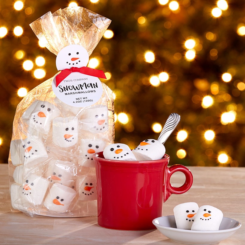 Christmas Marshmallow Snowman Candy Gift Bag