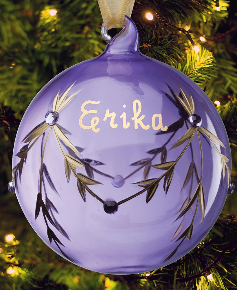 Personalized Birthstone Ornament