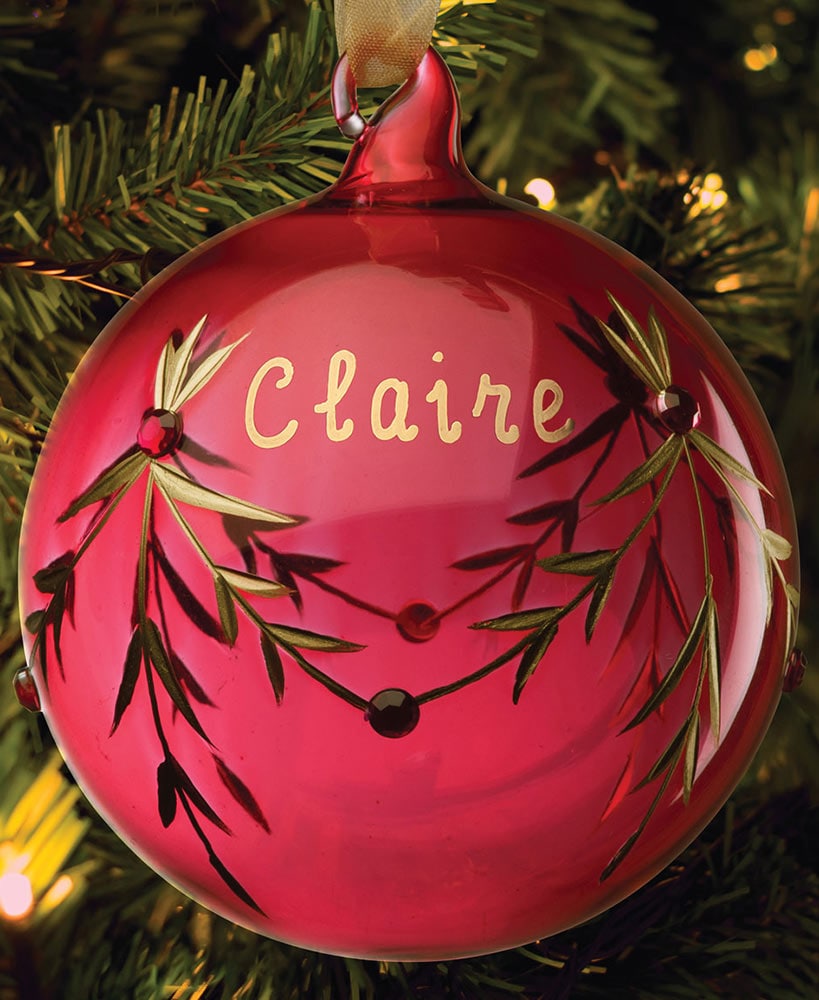 Personalized Birthstone Ornament
