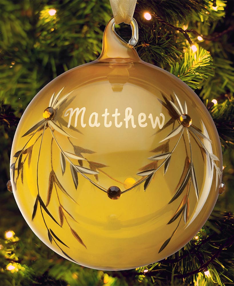 Personalized Birthstone Ornament