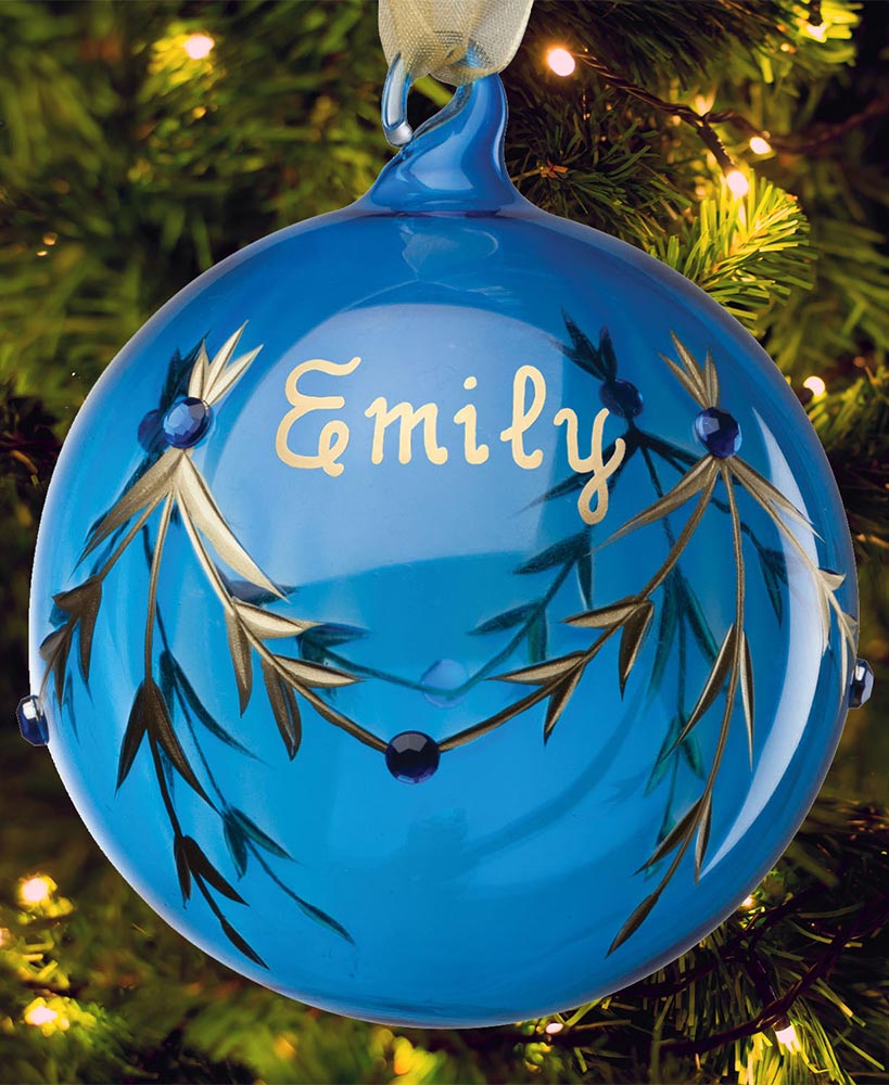 Personalized Birthstone Ornament