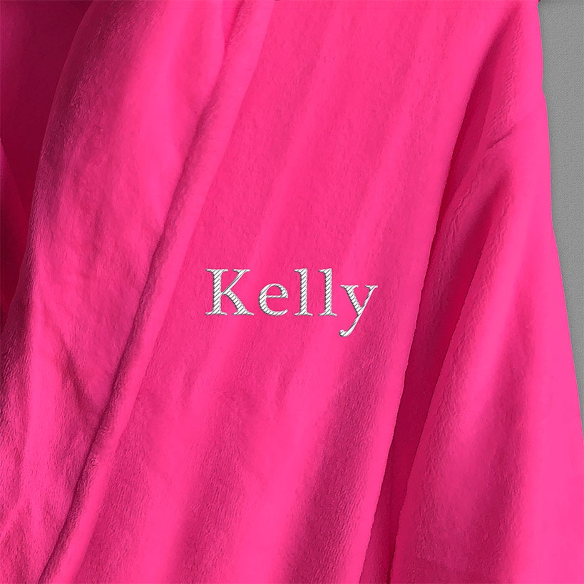 Personalized Microfleece Robe