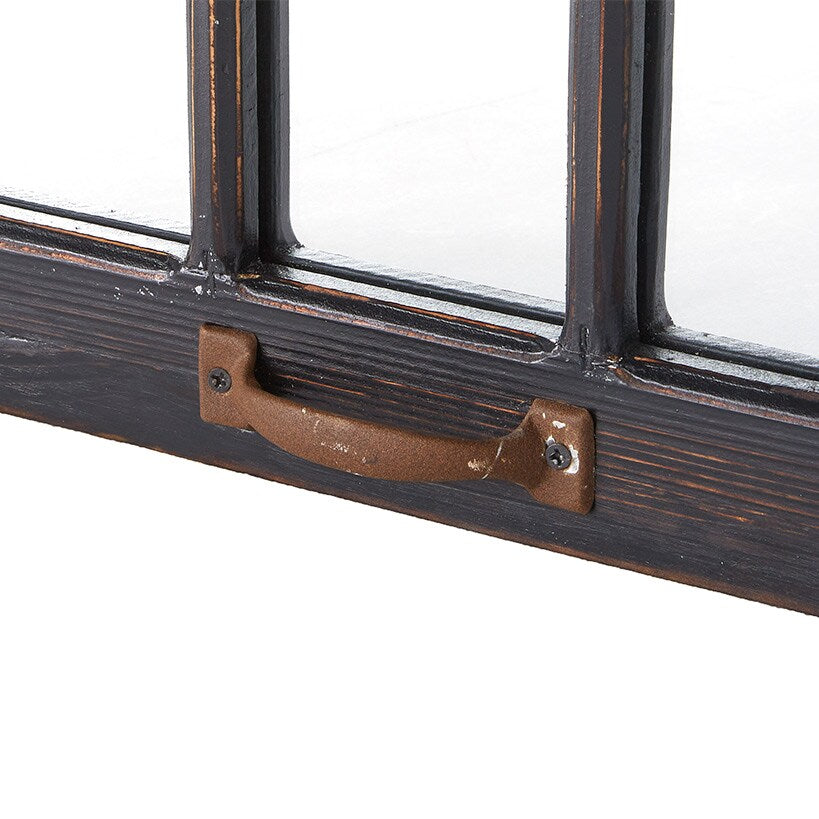 Distressed Wood Windowpane or Arch Mirrors