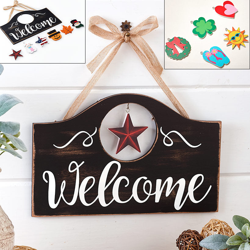 Interchangeable Welcome Sign or Icon Set